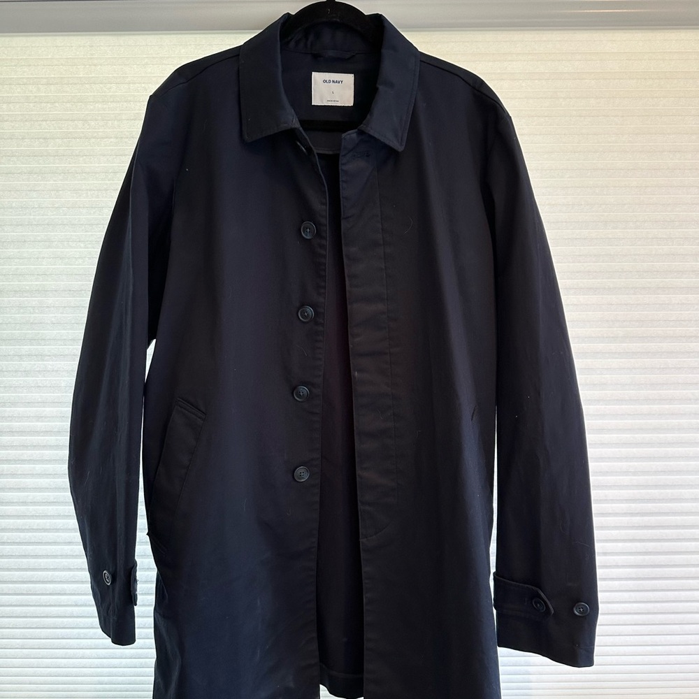Old Navy Navy Trench Coat